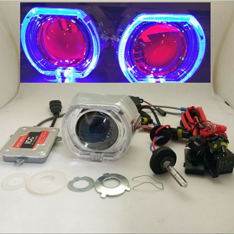 Lampu Projie Projector Hid AES BMW Mobil Motor Ultimate Bluelens Balast Icc De Osram Paket Premium