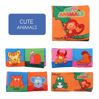 Buku Bantal Anak  Kain CLOTH BOOK Cerita Bahan Bayi Pillow 