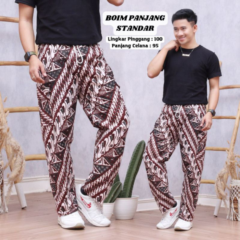 CELANA PANJANG BOIM BATIK KATUN ADEM NYAMAN SAKU SAMPING MURAH