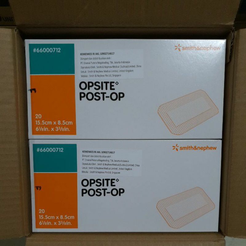 OPSITE POST-OP 15,5x8,5 cm / Plester Tahan Air / Opsite 15,5cm x 8,5cm / Opsite 15,5x8,5