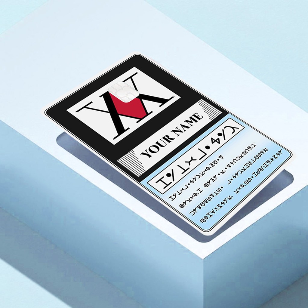 [ANIME] HUNTER X HUNTER LICENSE CARD CUSTOMIZABLE STICKER ATM/Debit/Credit/Emoney/Flazz/etc