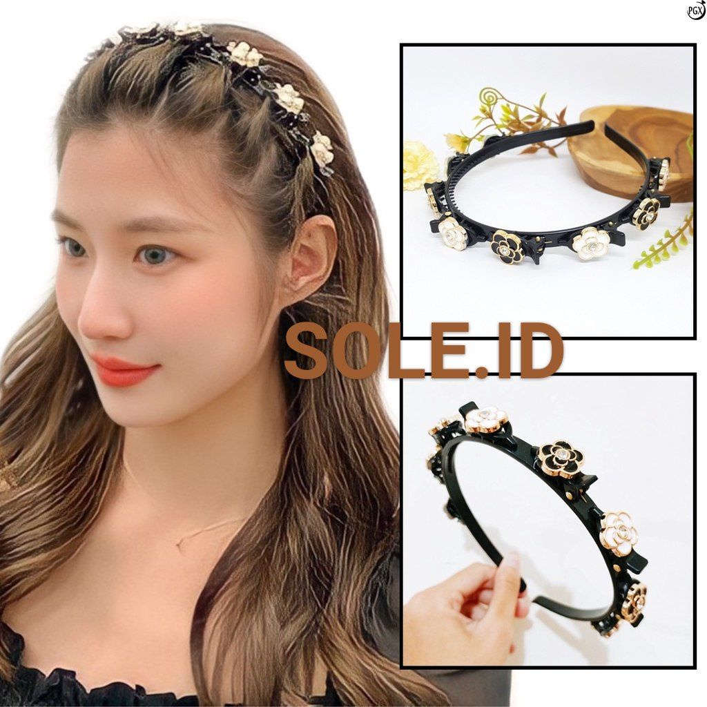 2in1 BANDO JEPIT RAMBUT FASHION KOREA