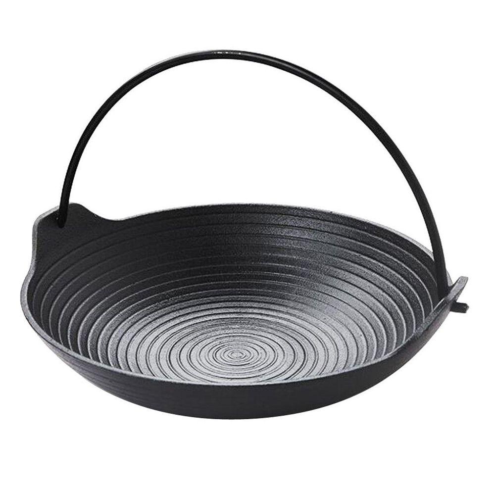 Solighter Cast Iron Pan Kompor Dapur Ala Jepang Peralatan Masak Cast Iron Outdoor Camping Cooking Pot