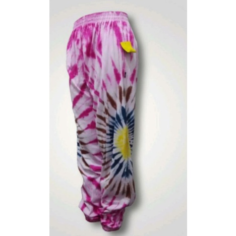 Celana tye dye wanita//celana joger pant//celana motif Pelangi//celana tidur//celana santai