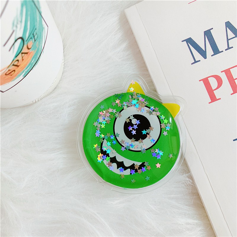 ELFYDO Pop Socket Glitter Karakter 3D  Phone Holder Aksesoris HP Popsocket