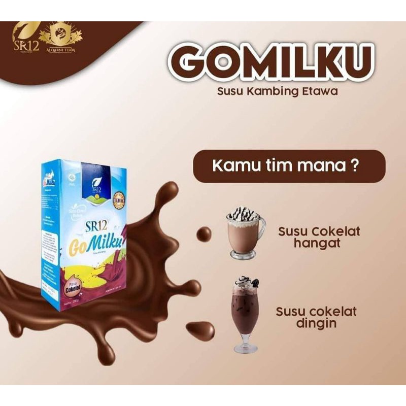 

(BISA COD) Go Milku Cokelat 600 gr Susu Kambing Etawa ORI SR12