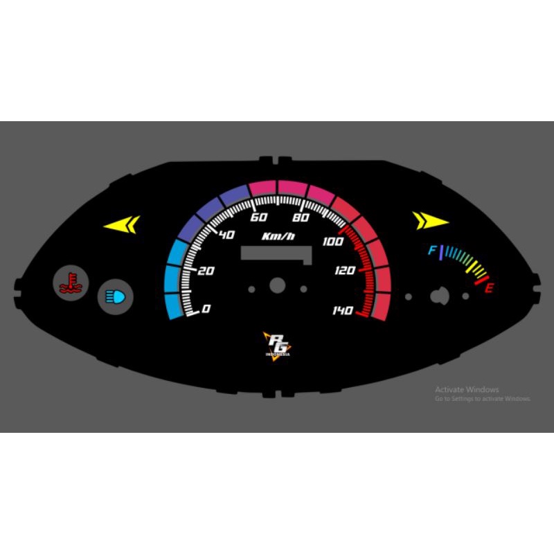 Papan speedometer custom Vario 110 karbu panel spidometer custom vario 110 karbu