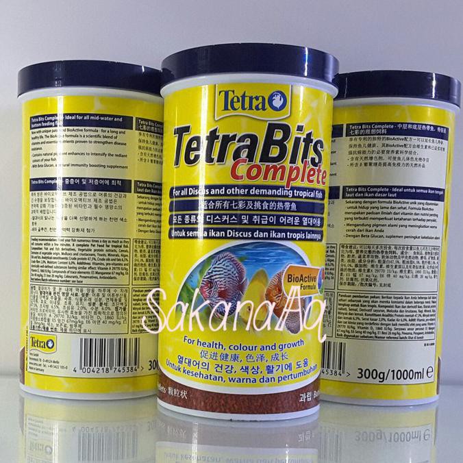 Termurah - Makanan Discus Tetra Bits / TetraBits Complete 300g / 300 gram / 300gr - SHP
