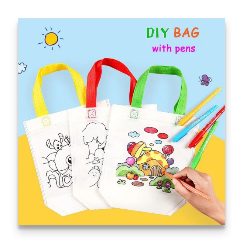 

DIY Bag Painting / Mewarnai Tas / Menggambar Tas
