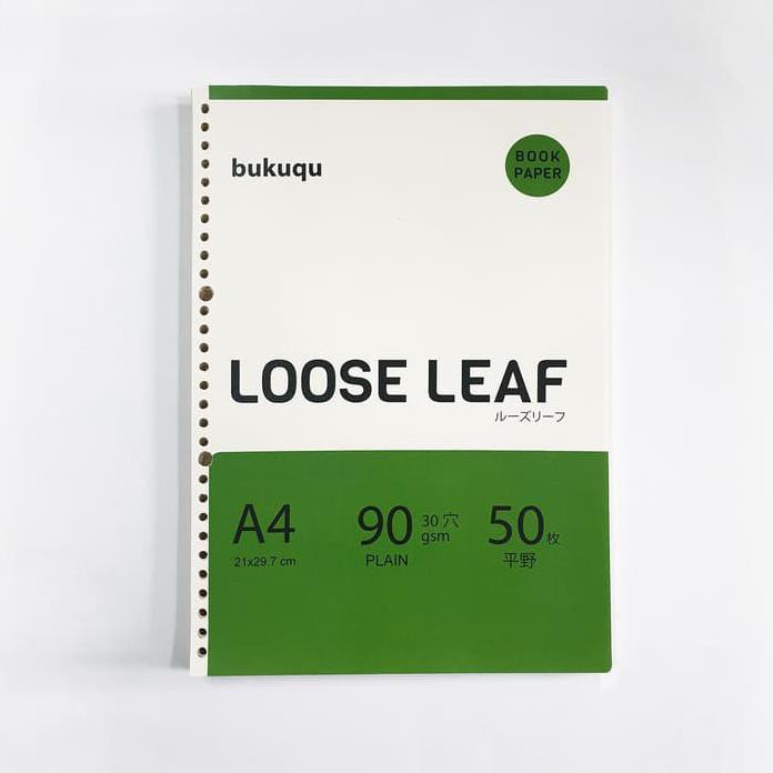 A4 BOOKPAPER LOOSE LEAF - POLOS BY BUKUQU BARU