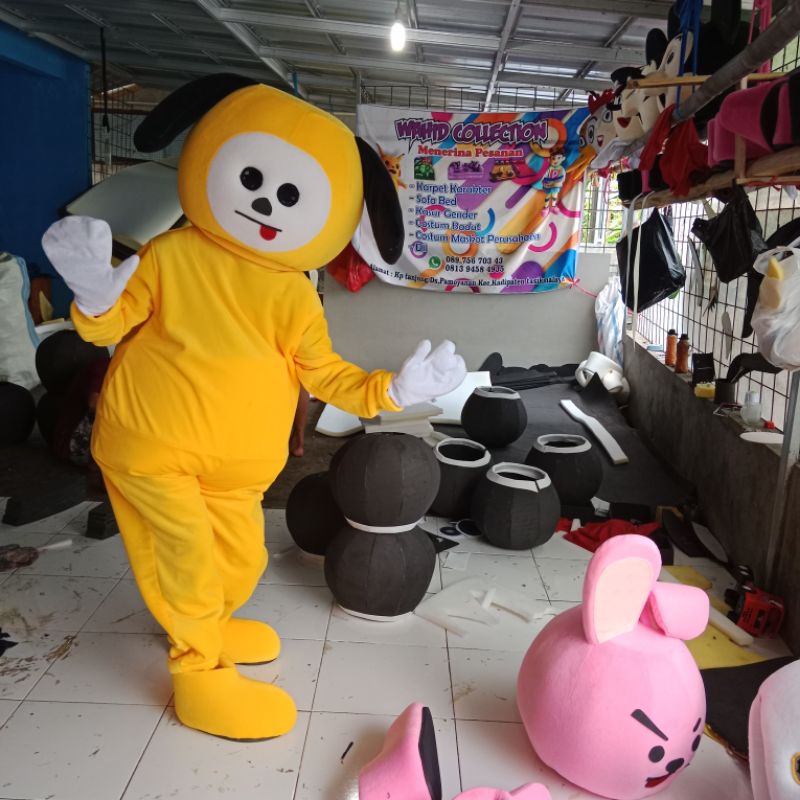 kostum badut chimmy bts