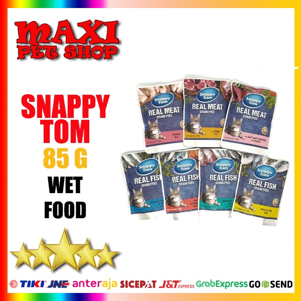 SNAPPY TOM CAT 85g Pouch Makanan Kucing SNAPPY TOM