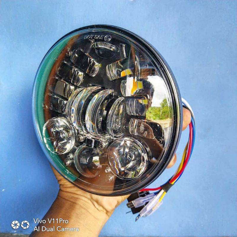 Daymaker 16 Led 5.75inc Dus hitam polos