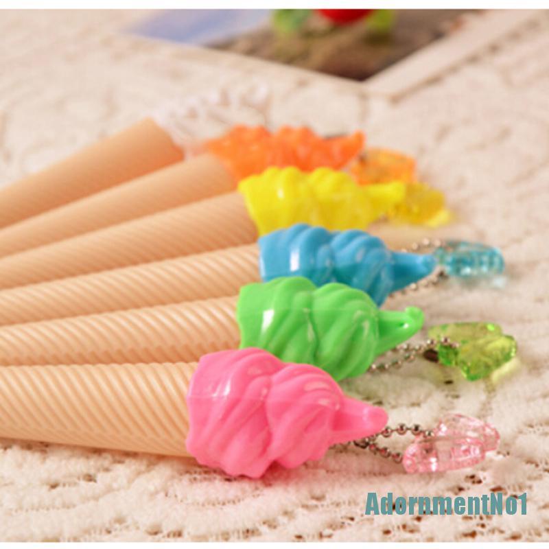 1 pc Pulpen Gel Desain Es Krim Warna Permen No1