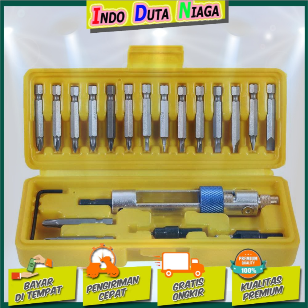 Taffware 2 in 1 Bor Tangan Manual dengan Obeng Set - XF00110