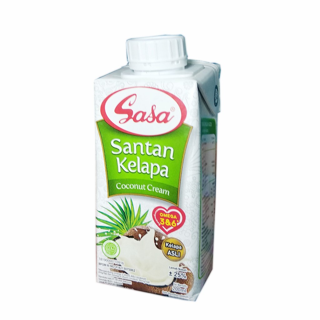 

SASA SANTAN CAIR 200ML / SANTAN BUBUK 20GR - 80GR