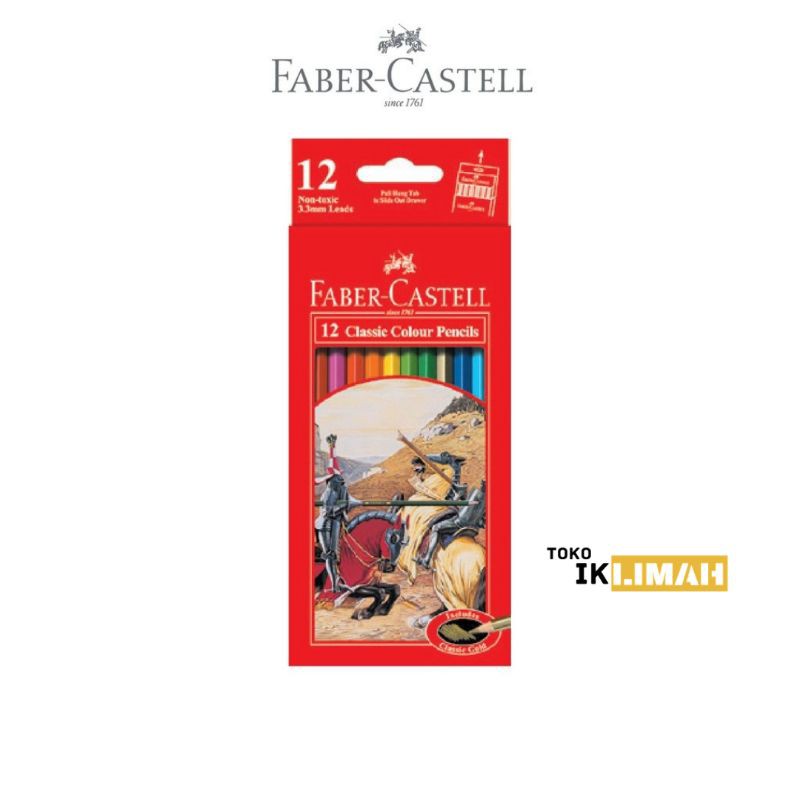 

Pensil Warna Faber-Castell Isi 12 Panjang Classic / Color Pencil