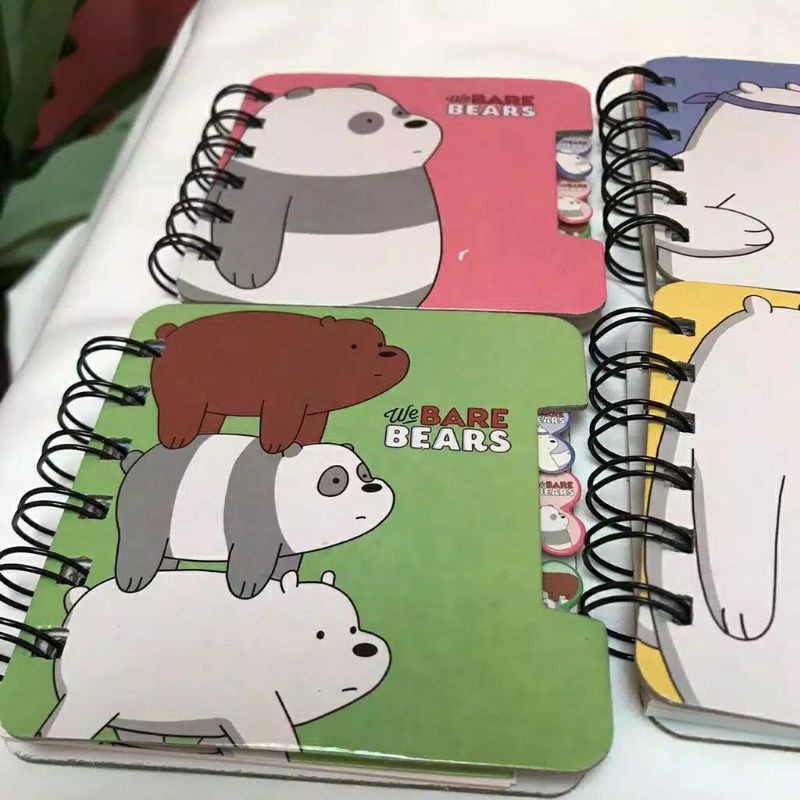 

Buku Notebook Spiral we bare bear notebook imut import TERMURAH