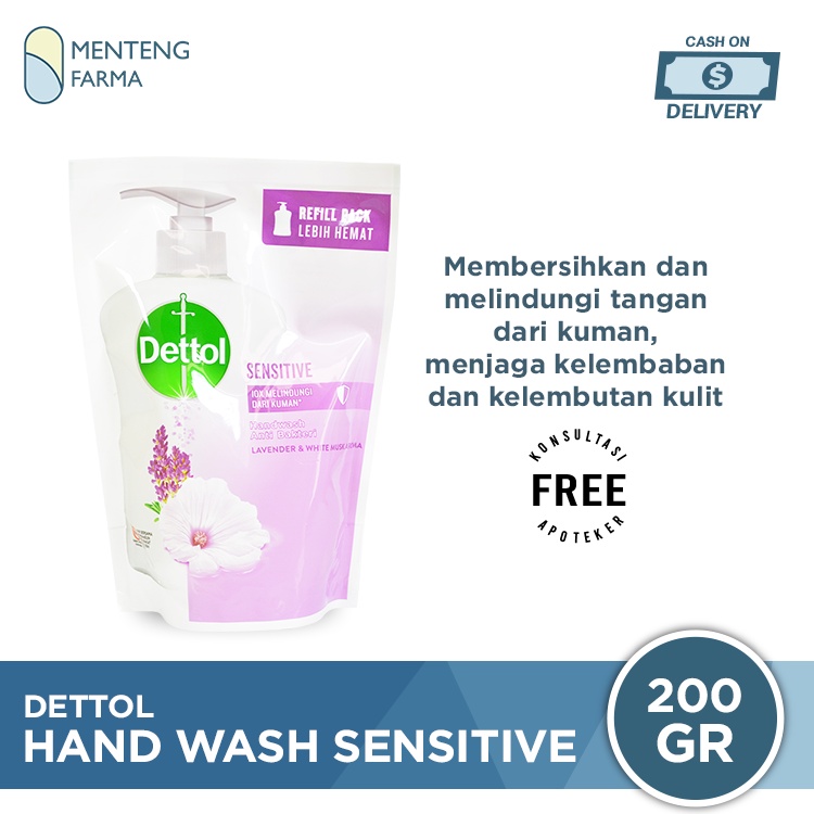 Dettol Handwash Sensitive - 200 Gram Refill Pack