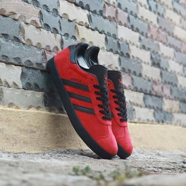 ADIDAS GAZELLE II RED BLACK ORIGINAL