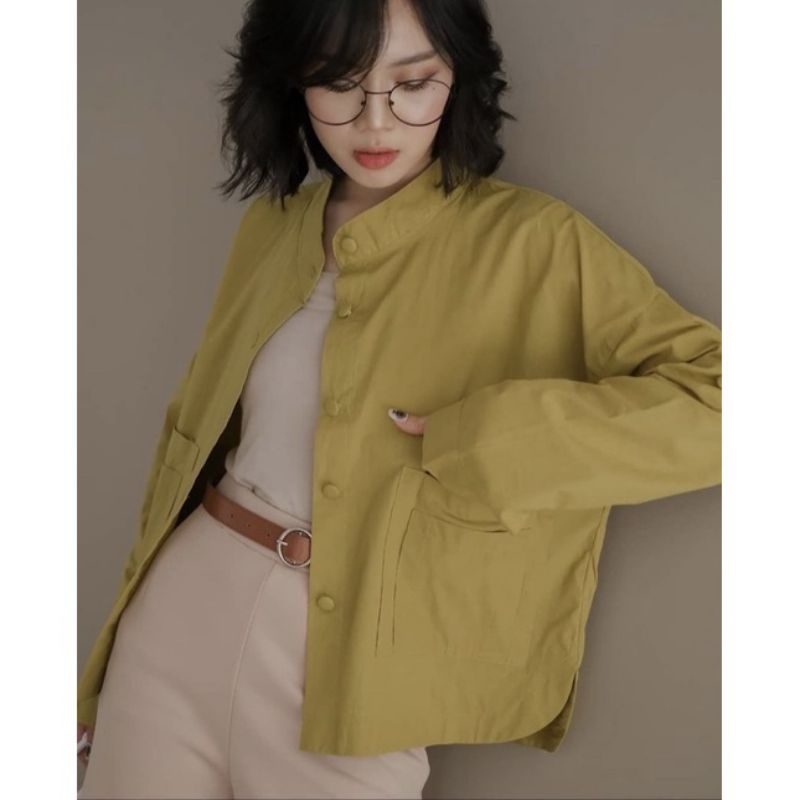 Joyya Linen Blouse/kemeja linen/kemeja oversize/blouse oversize