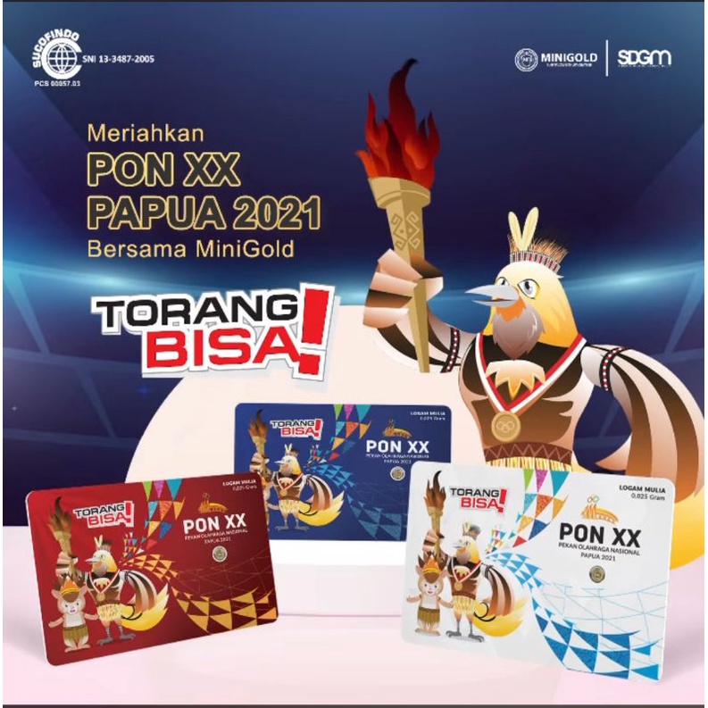 emas minigold pon xx Papua 2021