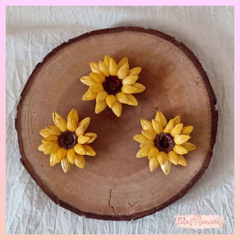 Bunga klobot matahari | Bunga klobot jagung | Bunga artificial | bunga klobot | Bunga mahar