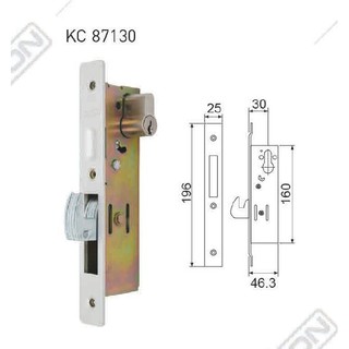  KUNCI  SLIDING AL DEKKSON  KC 87130 Kunci  Pintu  Sliding 