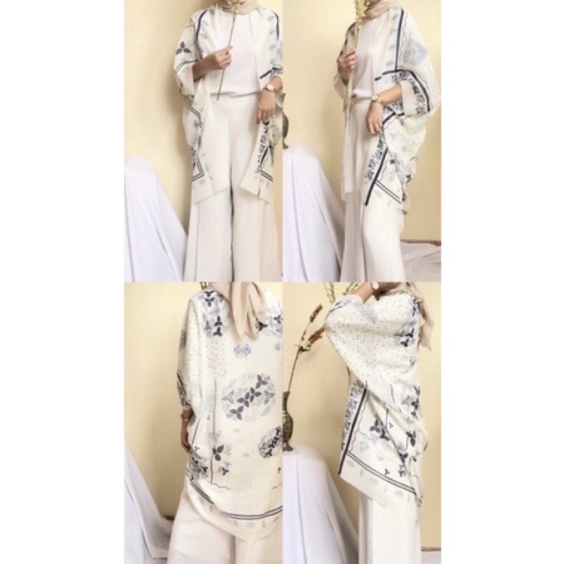 OUTER SCARF ARINDRA WHITE READY (COD)