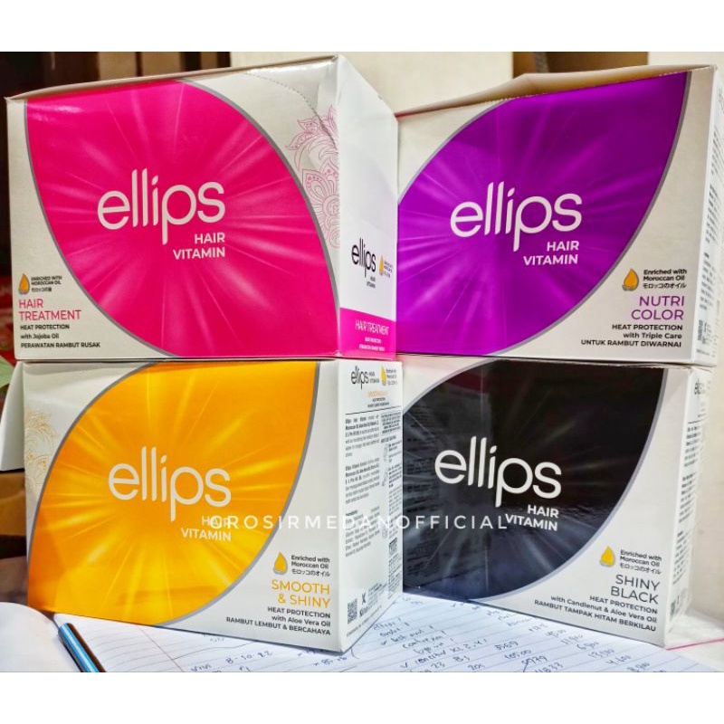 ELLIPS HAIR VITAMIN RAMBUT ISI 6 - MEMBUAT RAMBUT INDAH BERKILAU, LEMBUT, MUDAH DIATUR