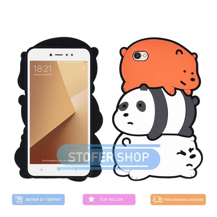 3D Case Xiaomi Redmi Note 5a Softcase 4D Karakter Boneka Note 5a