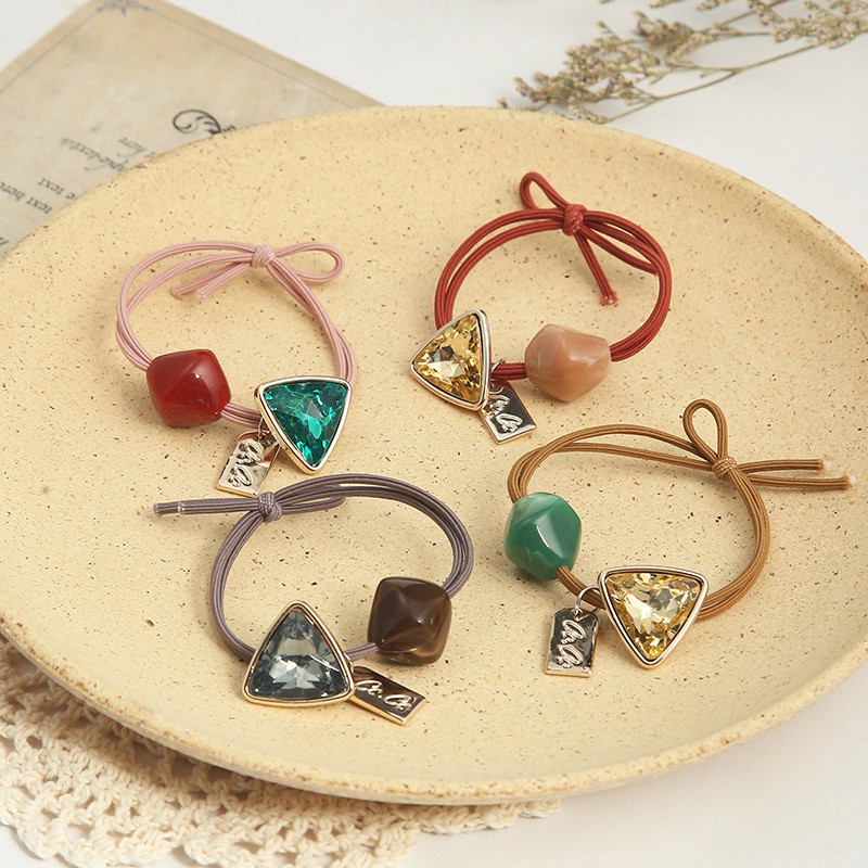 IKATAN RAMBUT KOREA IMPORT / IKAT RAMBUT KARET MOTIF KOREA STYLE / AKSESORIS RAMBUT KOREA / KARET GELANG RAMBUT-I.R - #15 RANDOM