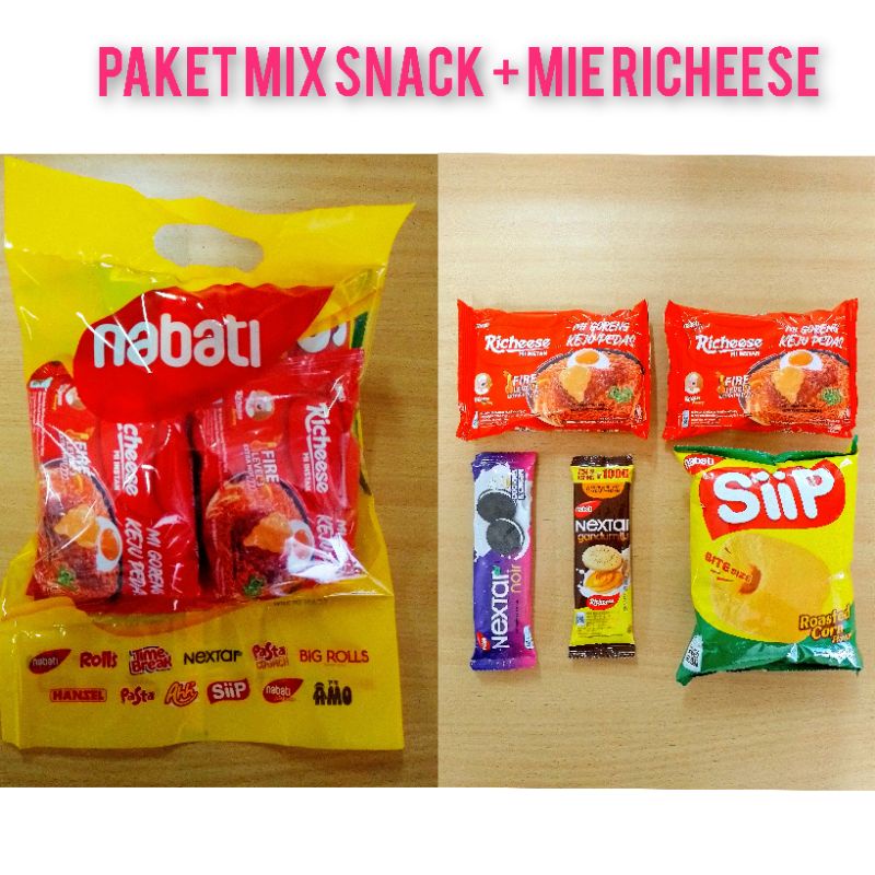 

PAKET LADY NABATI MIX SNACK & MIE RICHEESE