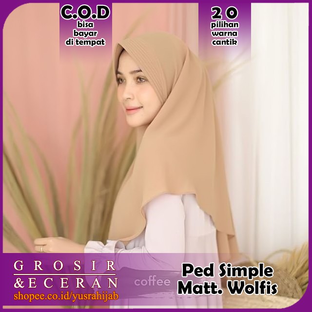 PROMO !!! Hijab Jilbab Instan Kerudung Polos Bergo Syria Basic Zaida Instant Murah Terbaru CVH-3