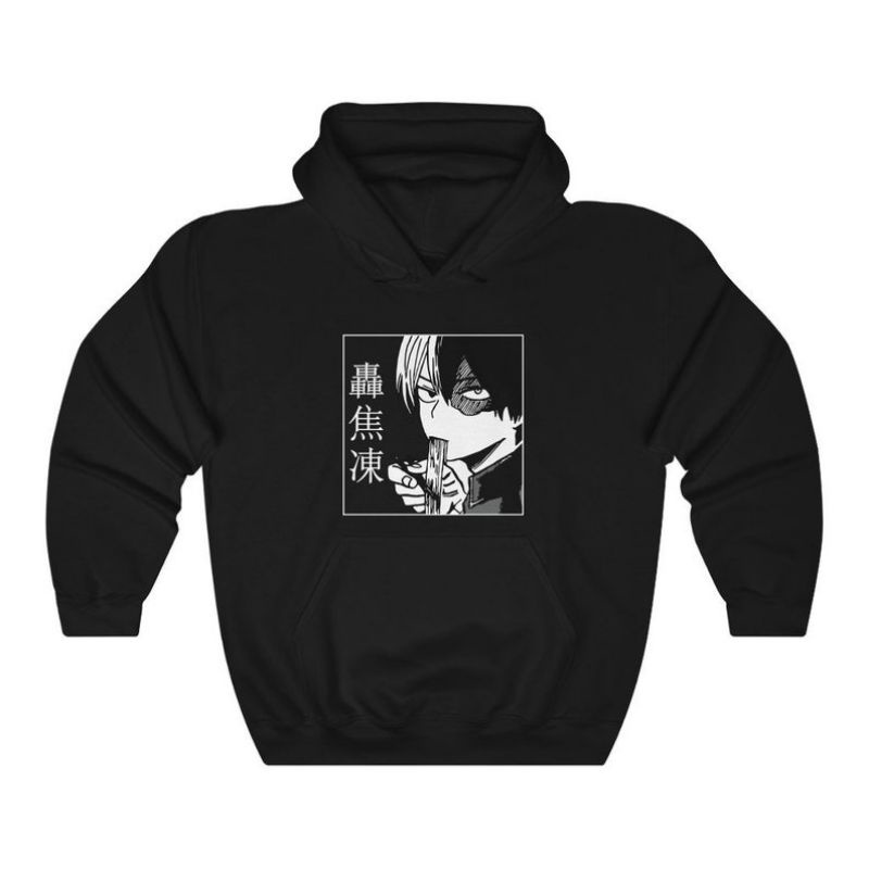 (S - 6XL) Hoodie Anime HERO ACADEMIA Manga Jaket Japan Japanese Boku No Hero Shoto TODOROKI Sluurp Cartoon BNHA Unisex Bigsize Jumbo Oversize