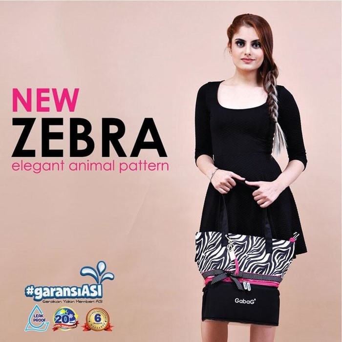 Gabag Cooler Bag New Zebra