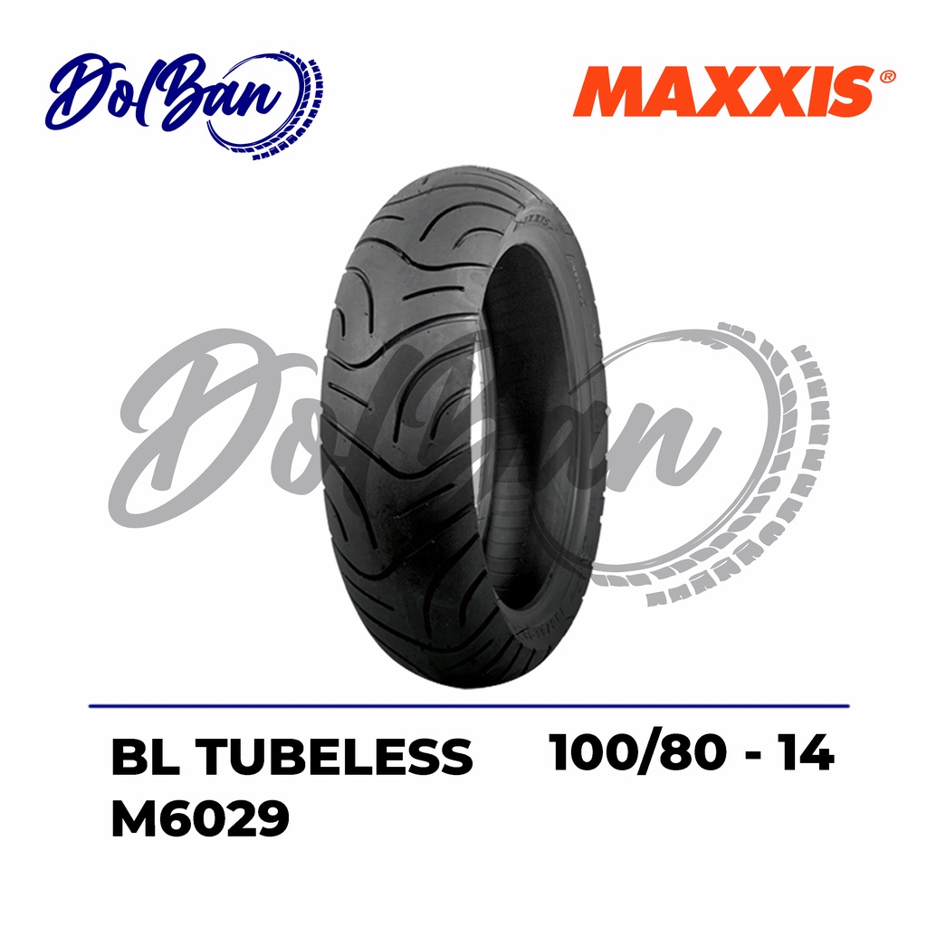 BAN LUAR MOTOR MAXXIS 100/80-14 RING 14 M6029 TUBELESS