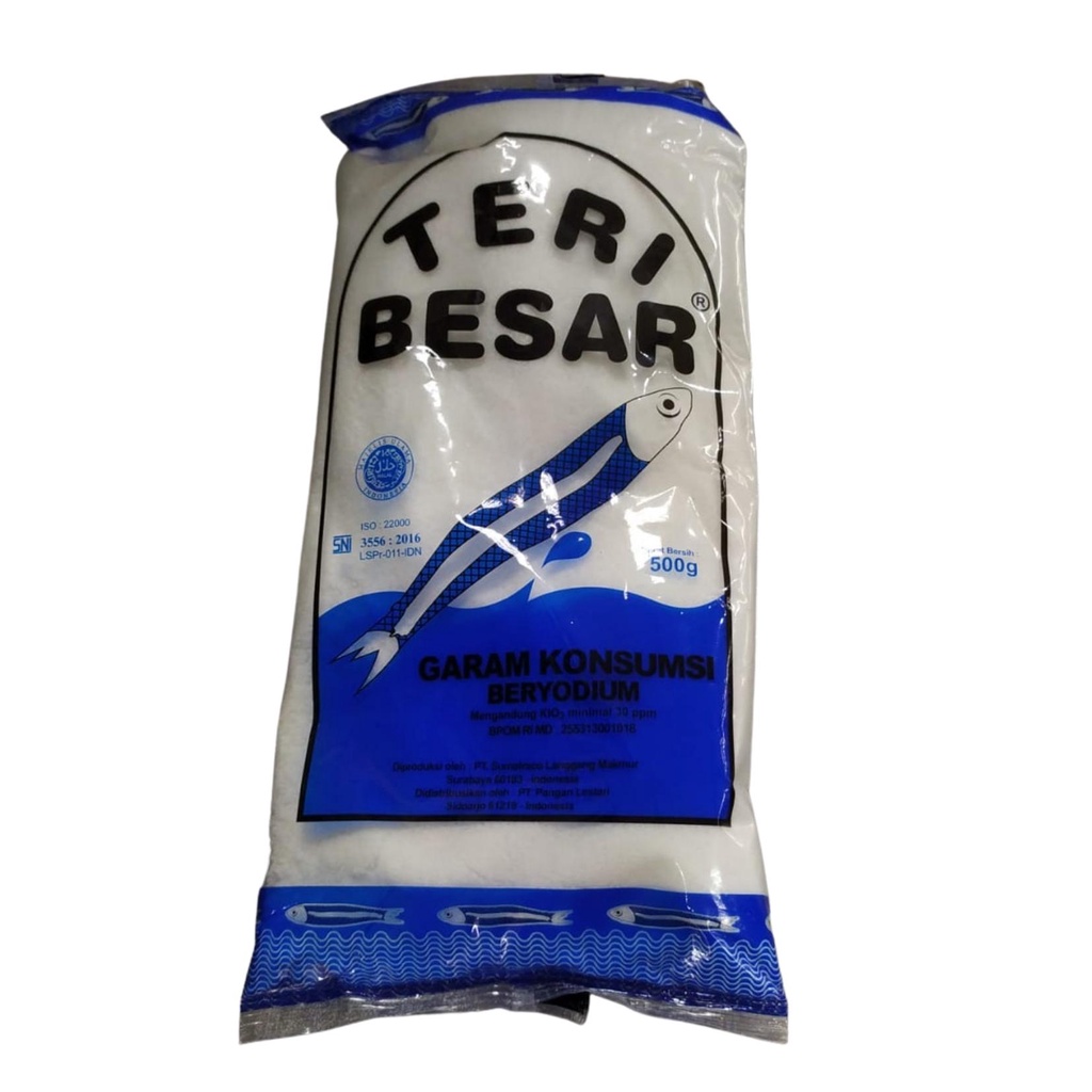 

Garam Meja Masak TERI BESAR Konsumsi Beryodium Berkualitas 500gr