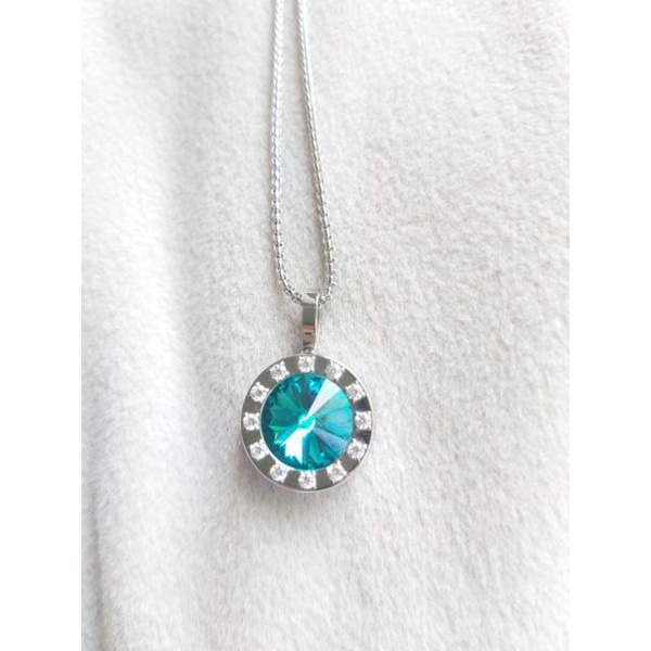Kalung Kesehatan KK Liforce Original(AQUAMARINE CRYSTAL)