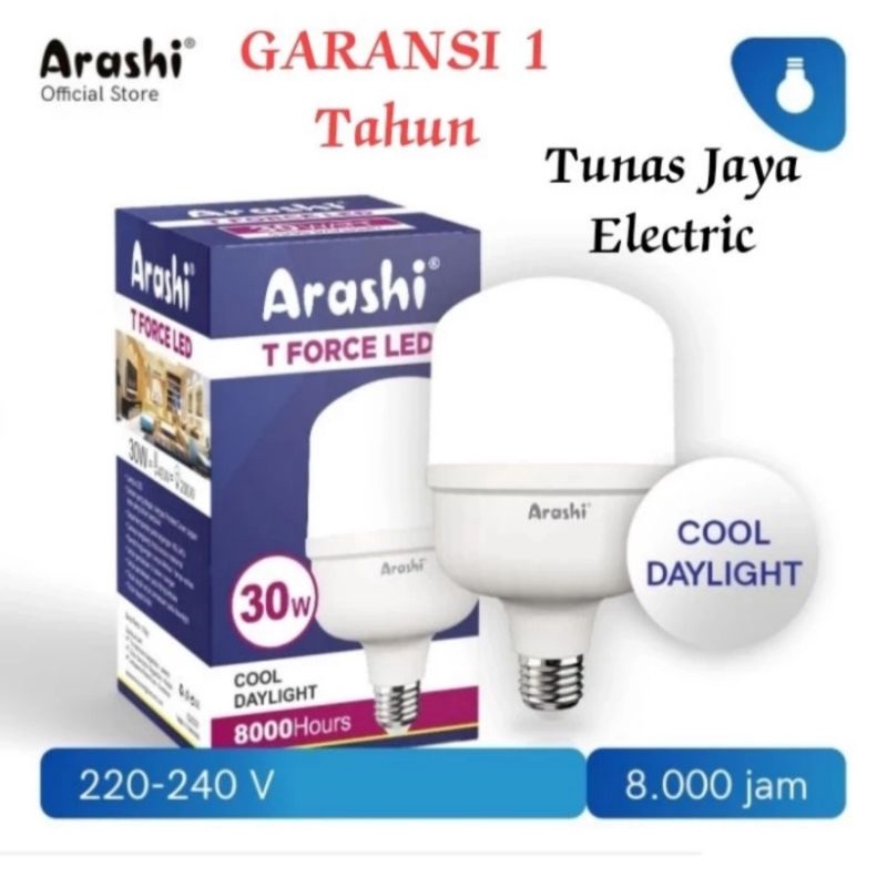 ARASHI Lampu LED T Force 30 Watt CDL (GARANSI 1 Tahun)