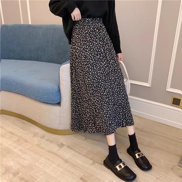 rok plisket wanita bahan hyget premium / rok wanita plisket bunga