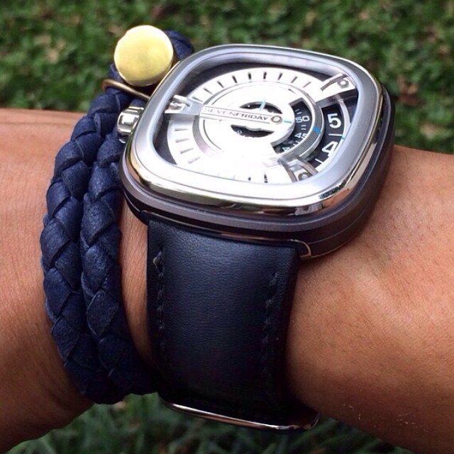 [Gunny Straps] Leather Watch Straps Deep Blue For Sevenfriday P3/BB P1B/01 P1B/02 P2B/01 P2B/02