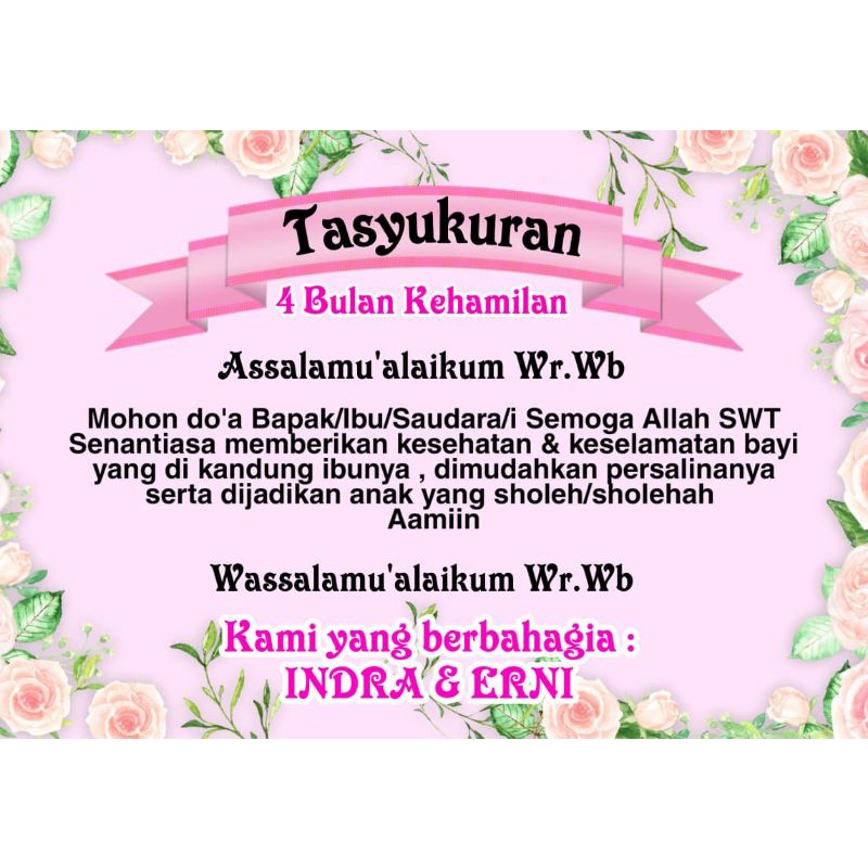 

STICKER TASYAKURAN MOTIF BUNGA PINK MURAH