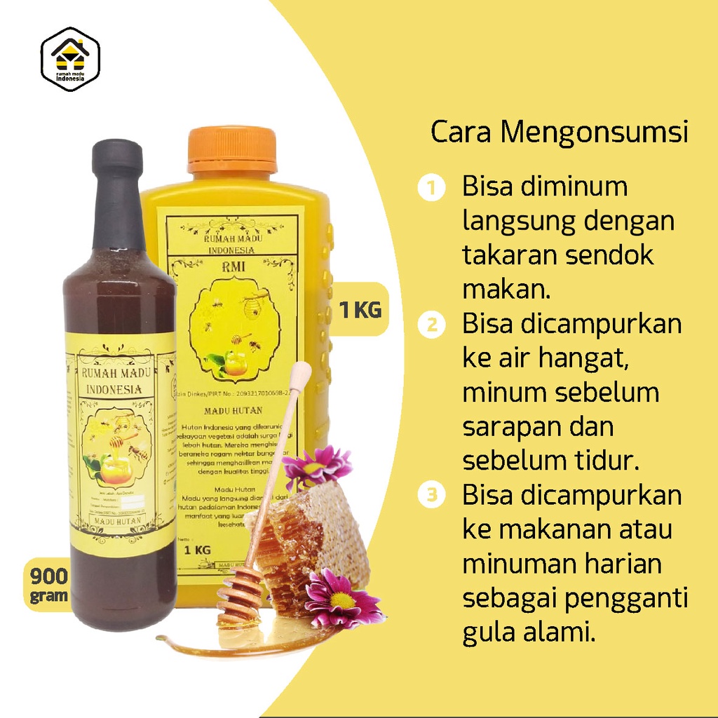 Madu Murni Hutan Indonesia Kemasan 500 Gr