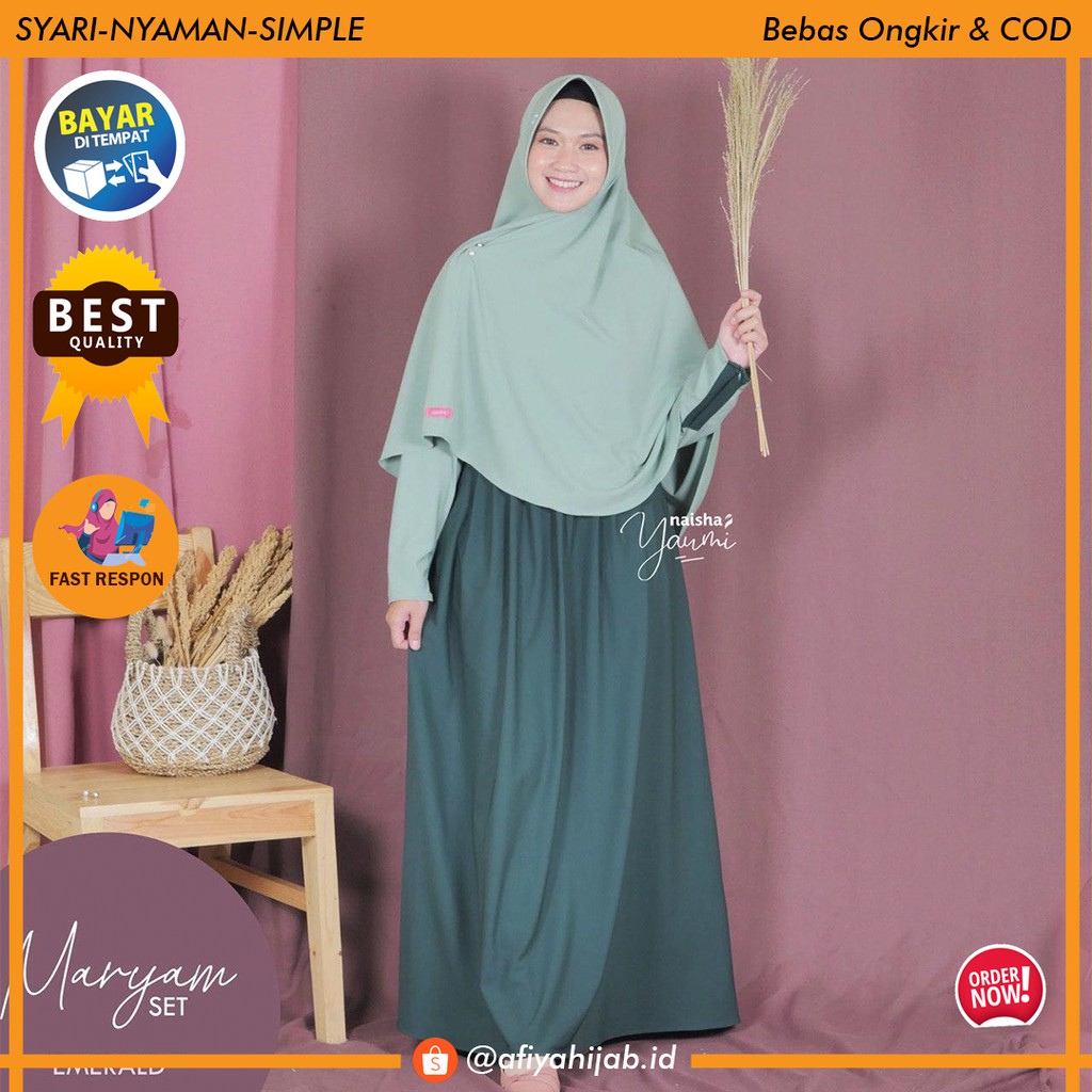 GAMIS SYARI TERBARU/GAMIS SYARI SET KHIMAR/GAMIS SYARI MARYAM SET