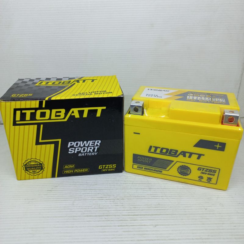 Aki Kering Gel Itobatt GTZ5S 12V-5Ah