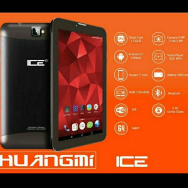 HUANGMI ICE TAB - 4G Lte TABLET 7 INCH 1GB /8GB RESMI