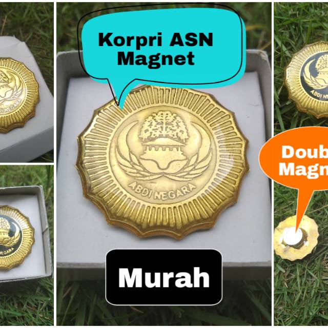 Lencana Pin Korpri Magnet Murah