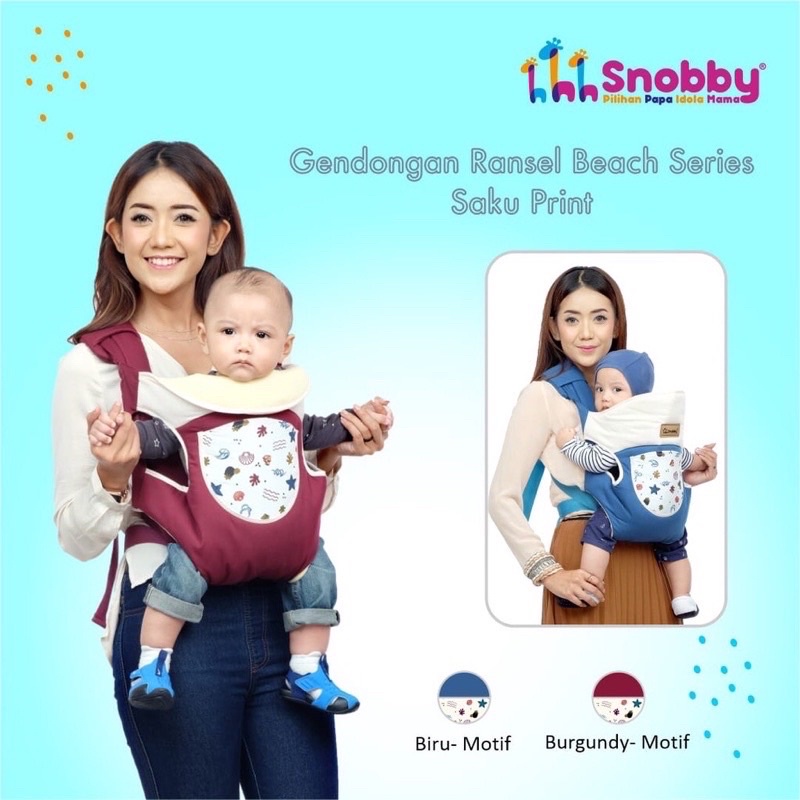 Snobby Gendongan Ransel Beach Series Saku Print - TPG7142