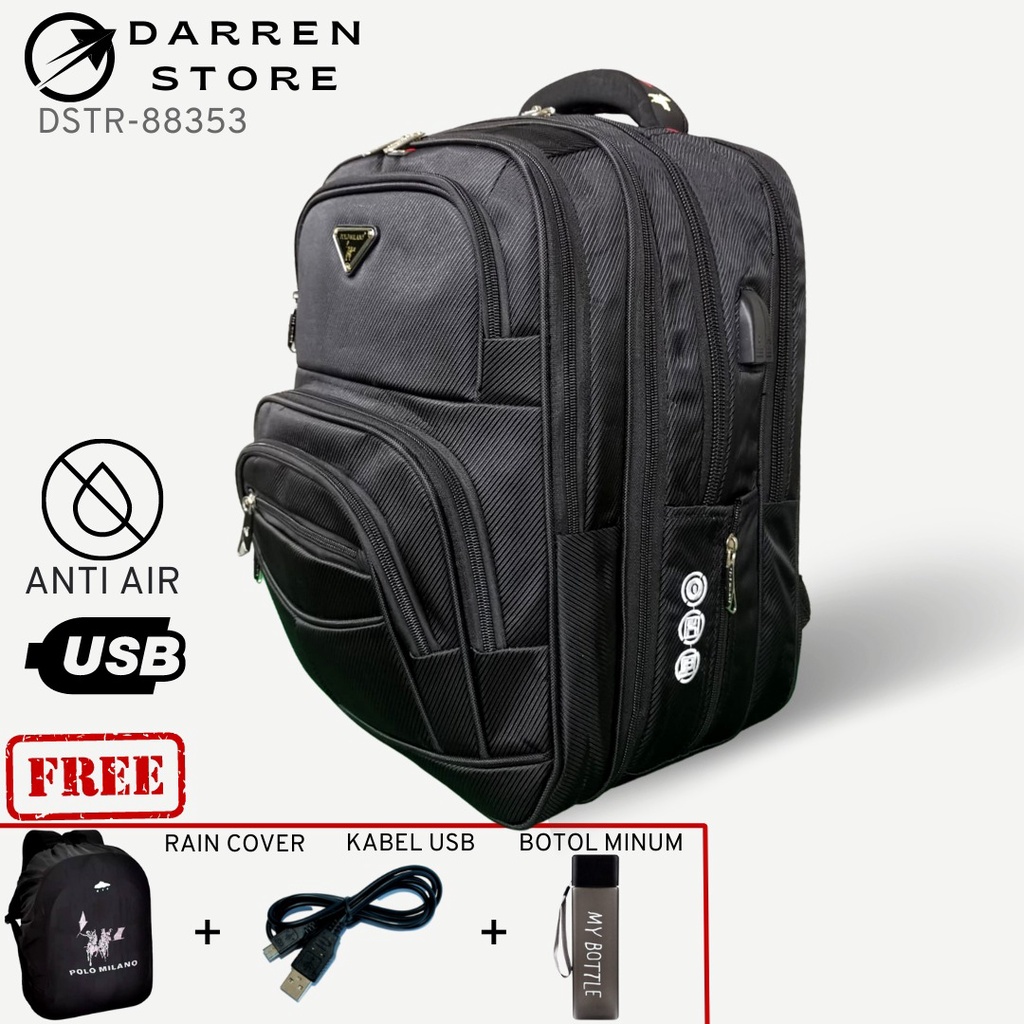 Tas RANSEL IMPORT POLO MILANO 88353 RANSEL MULTIFUNGSI MODEL Terbaru KAPASITAS BESAR + USB